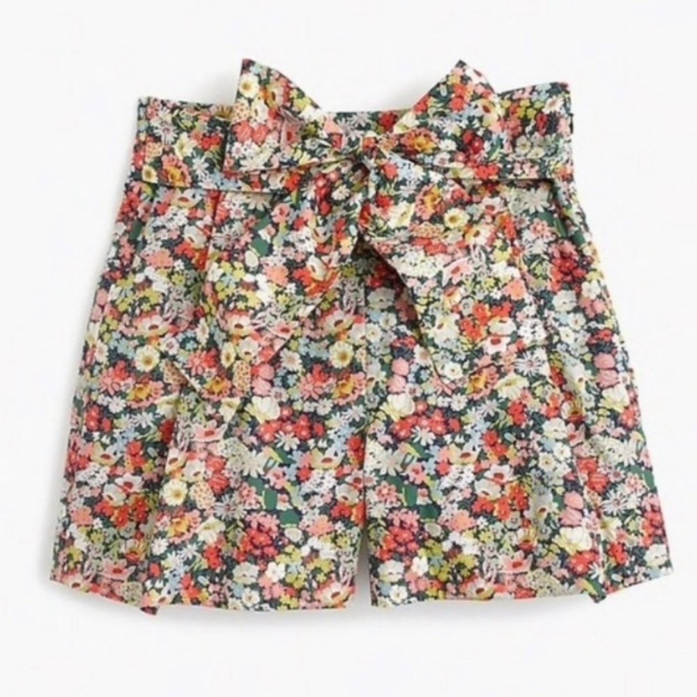 J Crew Liberty Thorpe Floral High Rise Shorts